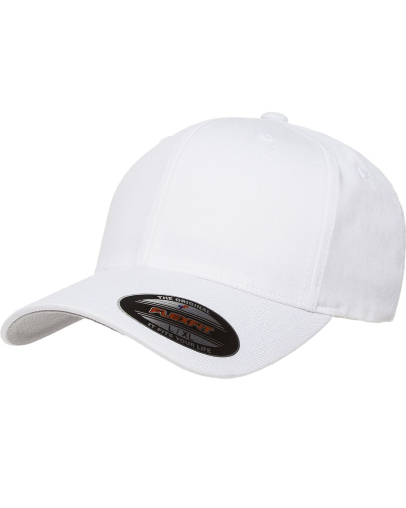 Flexfit Cotton Twill 6-Panel Fitted Cap
