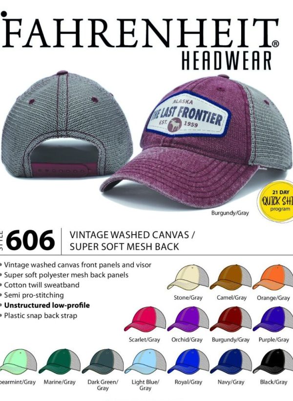 606 style cap