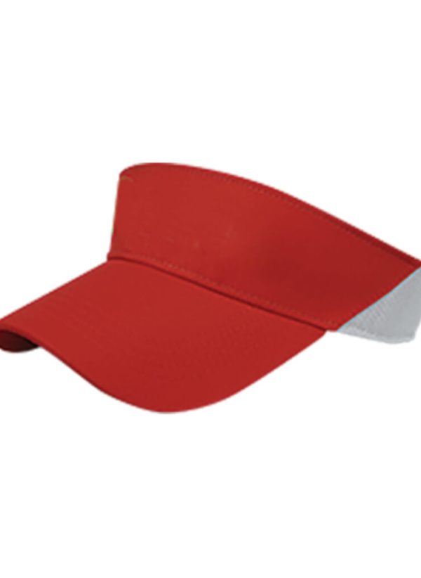 red visor headwear