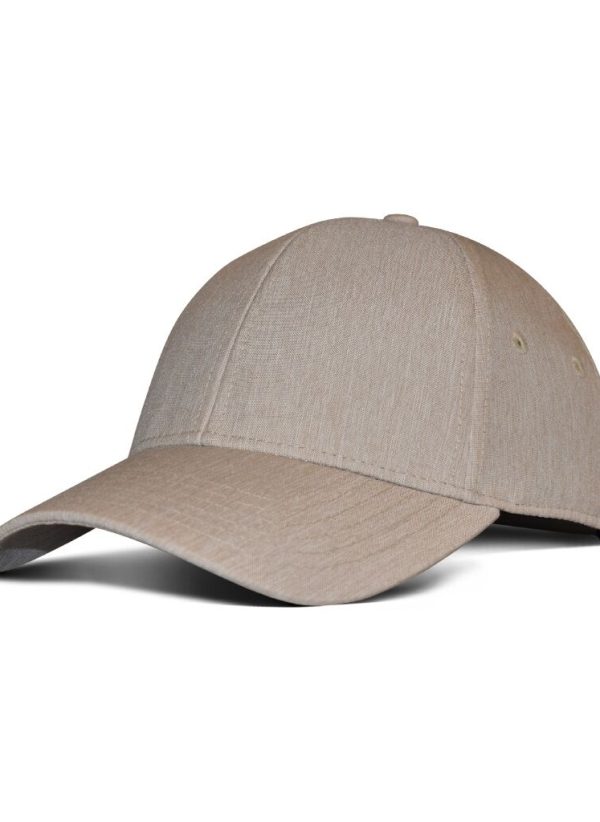 heather natural linen cap