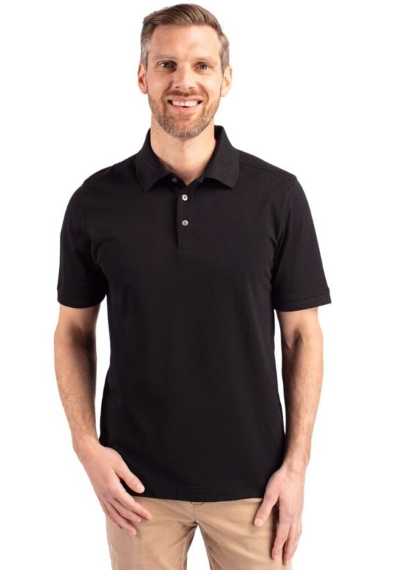 black polo shirt