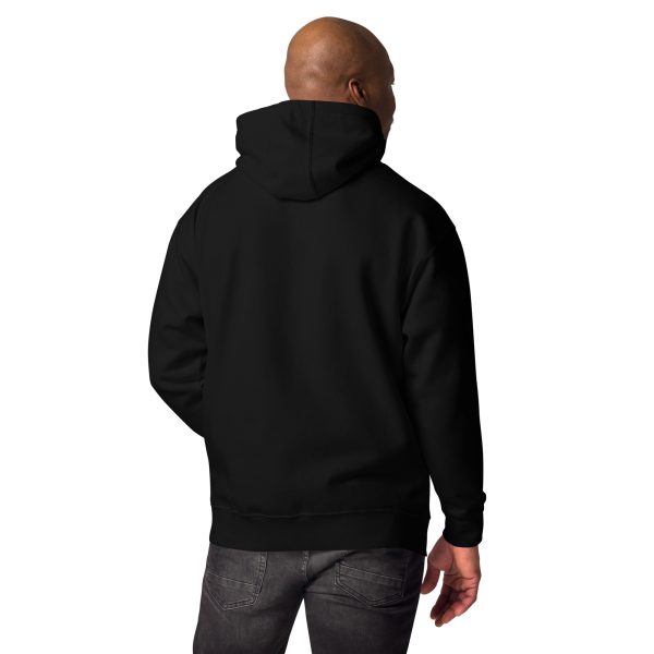 Edgy Men's Hoodie with Make New Discoveries Skull Graphic - Image 2