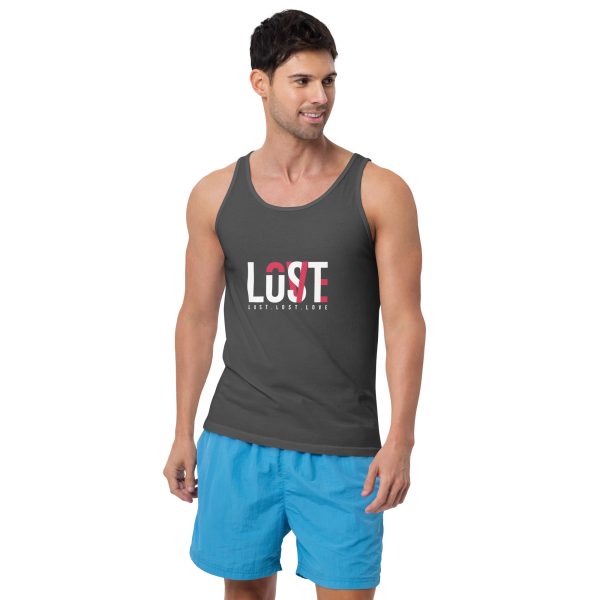 Lust Loss Love Men's Graphic Tank Top Bold Statement Design - Image 9