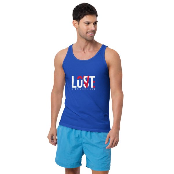 Lust Loss Love Men's Graphic Tank Top Bold Statement Design - Image 7