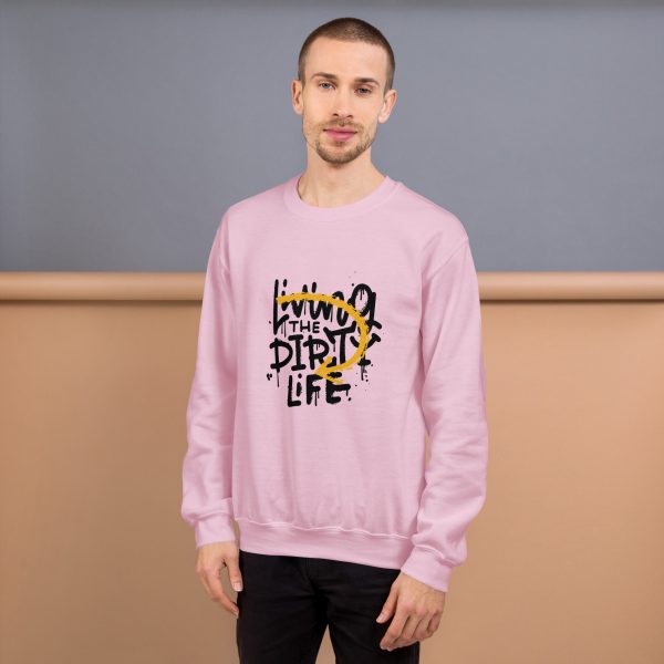 Men's Outdoor Graphic Sweatshirt Living the Dirty Life - Image 8