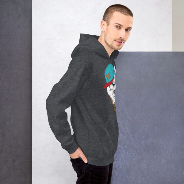 Men's YO! Wolf Hoodie Hip-Hop Inspired Graphic Design - Image 12