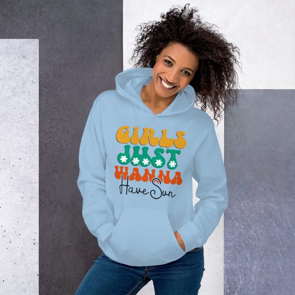 Playful Girls Just Wanna Have Fun Women's Pullover Hoodie - Image 5