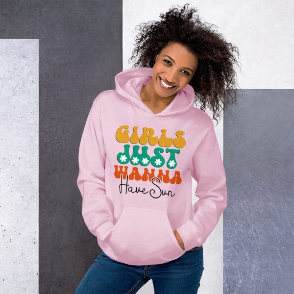 Playful Girls Just Wanna Have Fun Women's Pullover Hoodie - Image 9