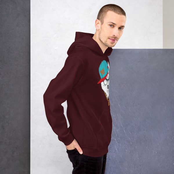 Men's YO! Wolf Hoodie Hip-Hop Inspired Graphic Design - Image 6