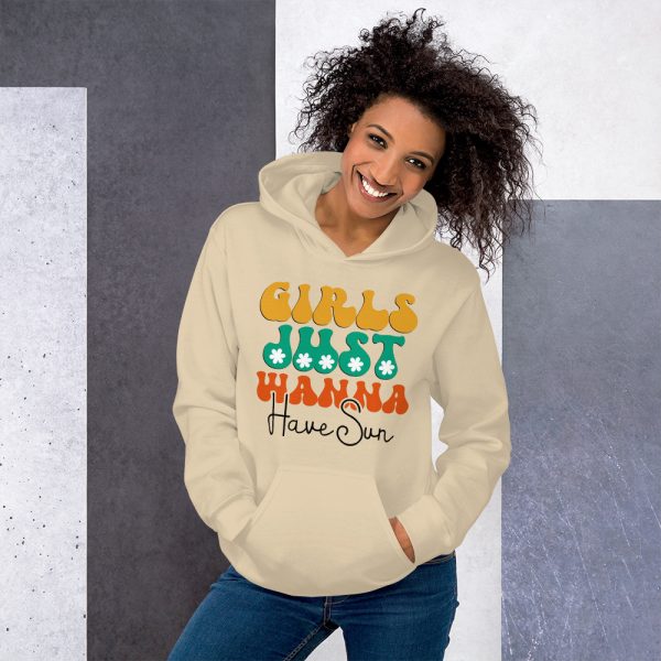 Playful Girls Just Wanna Have Fun Women's Pullover Hoodie - Image 7