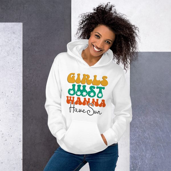 Playful Girls Just Wanna Have Fun Women's Pullover Hoodie - Image 11