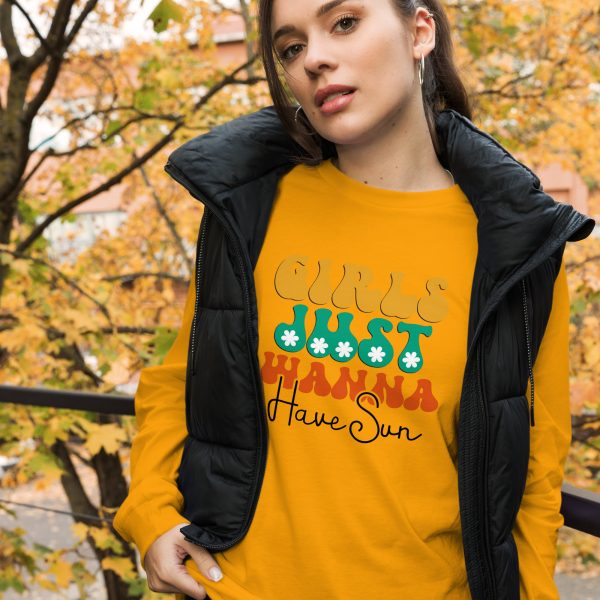 Cute Women's Graphic T-Shirt Girls Just Wanna Have Fun - Image 9