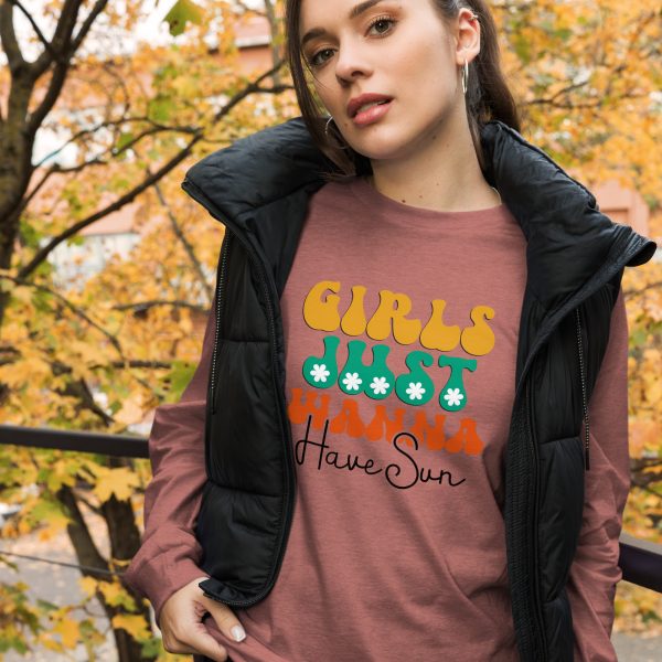 Cute Women's Graphic T-Shirt Girls Just Wanna Have Fun - Image 5