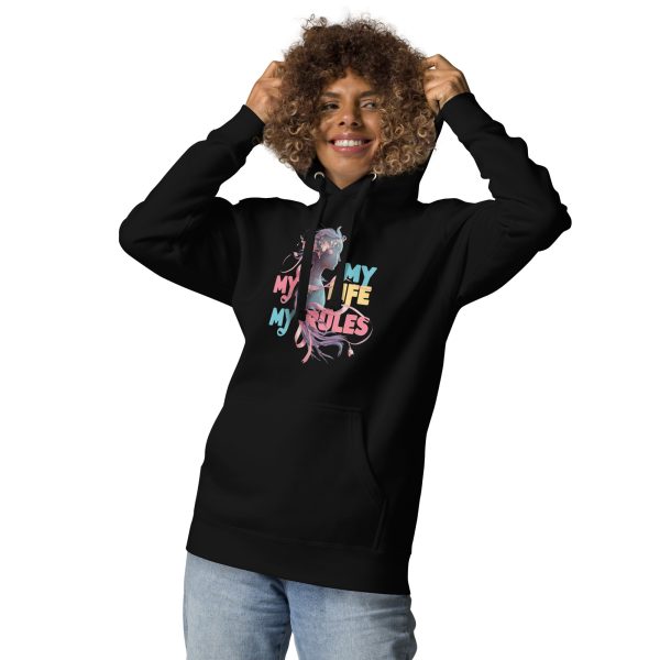 Confident & Stylish My Life My Rules Women's Hoodie - Image 2