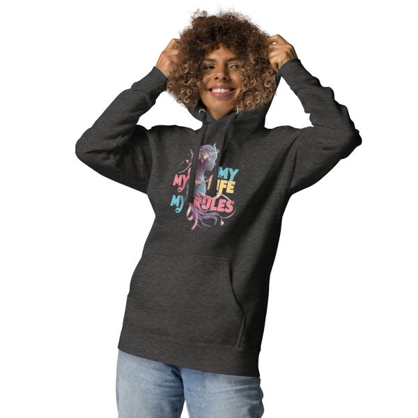 Confident & Stylish My Life My Rules Women's Hoodie - Image 6