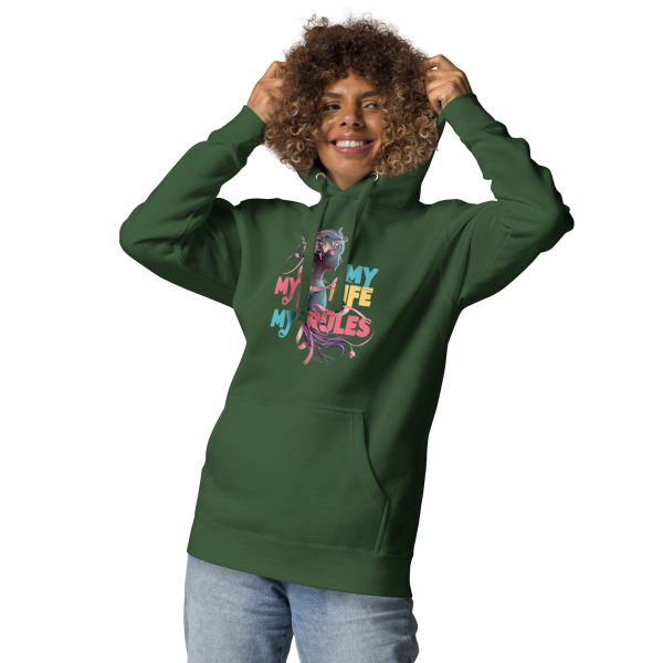 Confident & Stylish My Life My Rules Women's Hoodie - Image 10