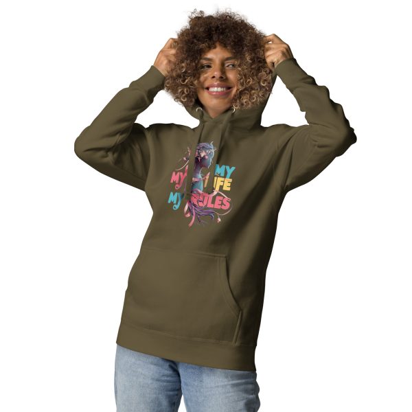 Confident & Stylish My Life My Rules Women's Hoodie - Image 12