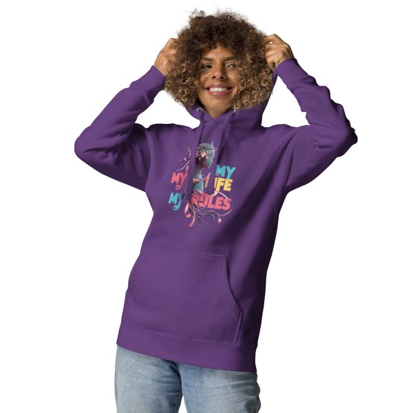 Confident & Stylish My Life My Rules Women's Hoodie - Image 8