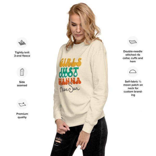 Warm Women's Sweatshirt Girls Just Wanna Have Fun Graphic - Image 8