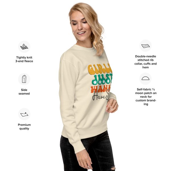 Warm Women's Sweatshirt Girls Just Wanna Have Fun Graphic