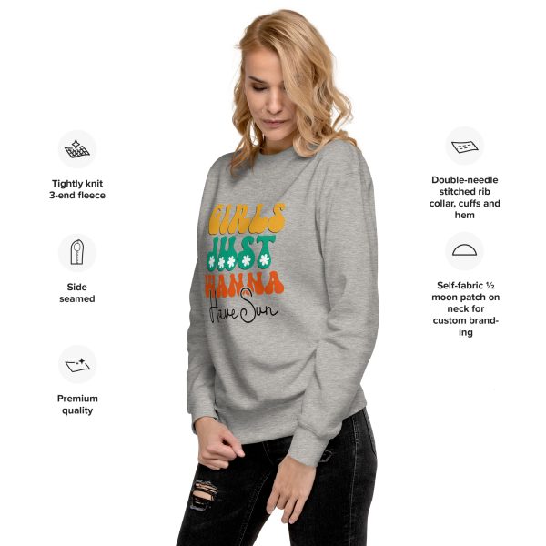 Warm Women's Sweatshirt Girls Just Wanna Have Fun Graphic - Image 6