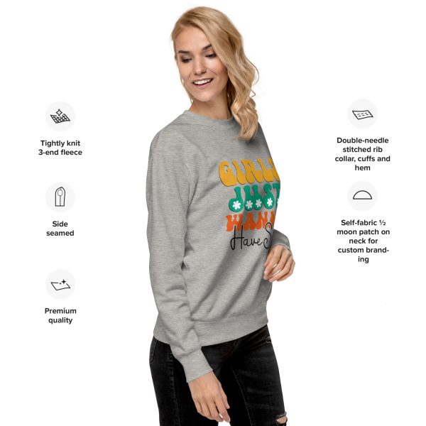 Warm Women's Sweatshirt Girls Just Wanna Have Fun Graphic - Image 7