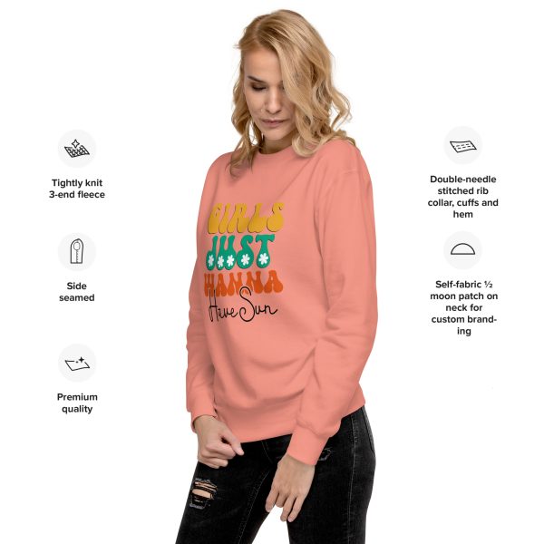 Warm Women's Sweatshirt Girls Just Wanna Have Fun Graphic - Image 4