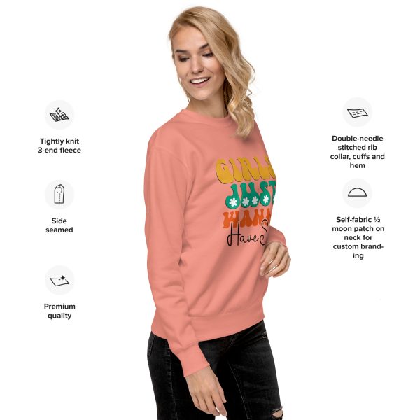 Warm Women's Sweatshirt Girls Just Wanna Have Fun Graphic - Image 5