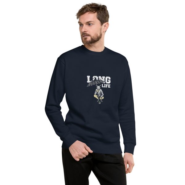 Long Life Stylish Long Sleeve Men's Premium Sweatshirt - Image 3