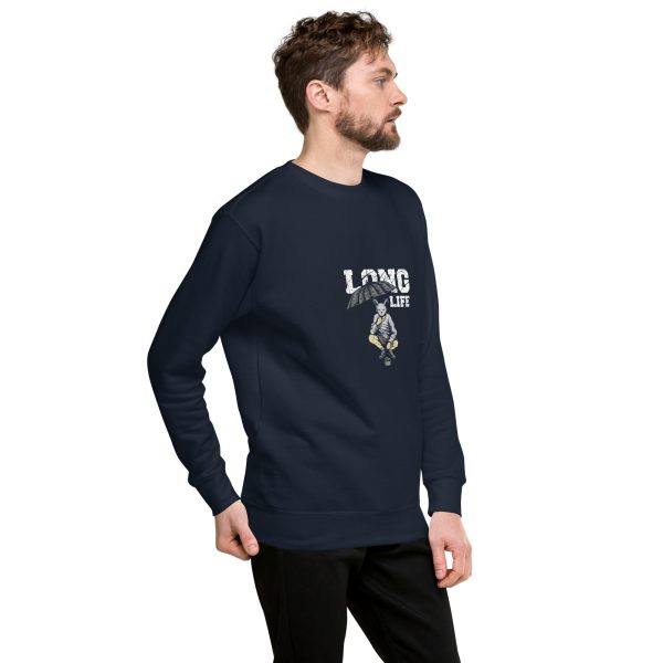 Long Life Stylish Long Sleeve Men's Premium Sweatshirt - Image 4