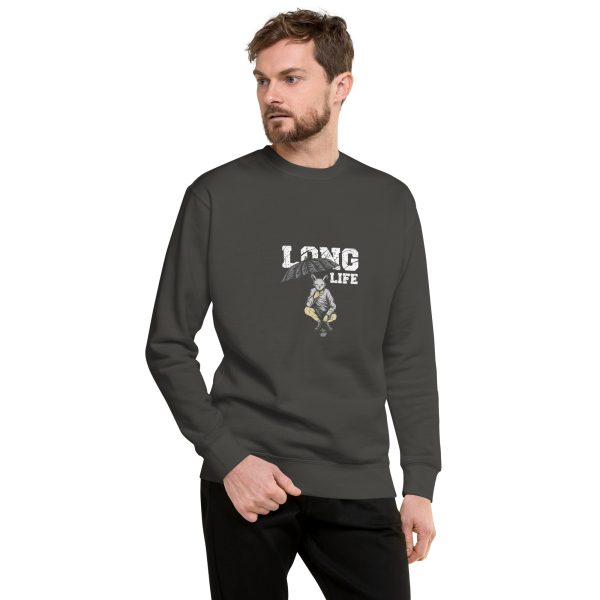 Long Life Stylish Long Sleeve Men's Premium Sweatshirt - Image 9