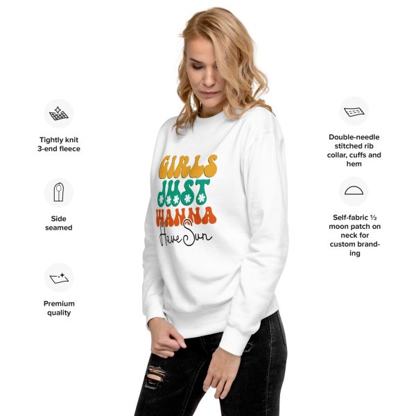 Warm Women's Sweatshirt Girls Just Wanna Have Fun Graphic - Image 9