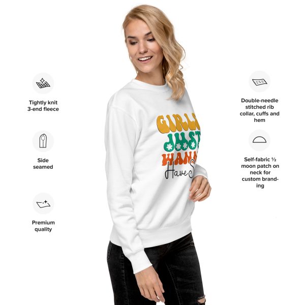 Warm Women's Sweatshirt Girls Just Wanna Have Fun Graphic - Image 10