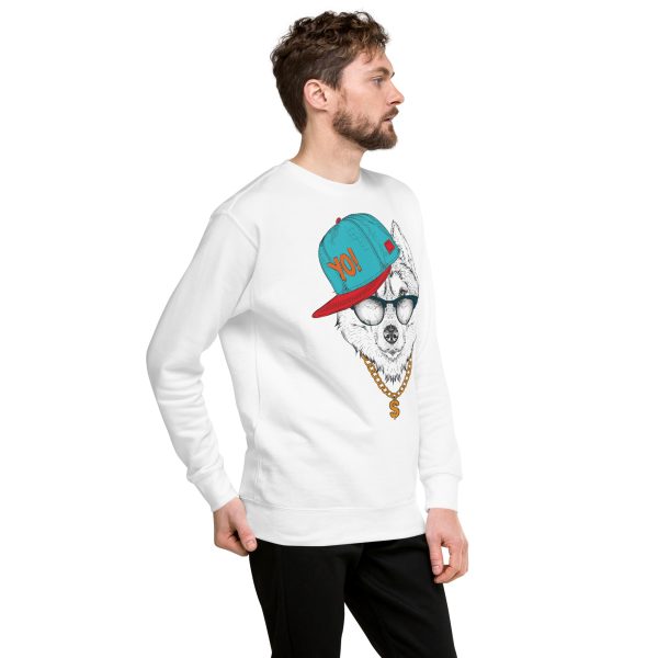 Urban Wolf Graphic Sweatshirt YO! Cap & Gold Chain Style - Image 12