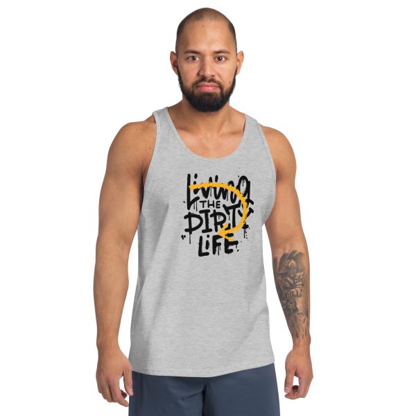 Living the Dirty Life Men's Tank Top Adventurous Design