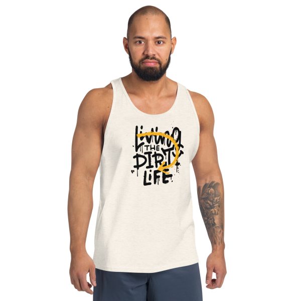 Living the Dirty Life Men's Tank Top Adventurous Design - Image 3