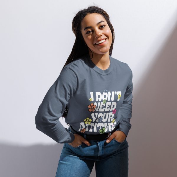 I Don't Need Your Attitude Women's Long Sleeve T-Shirt - Image 2