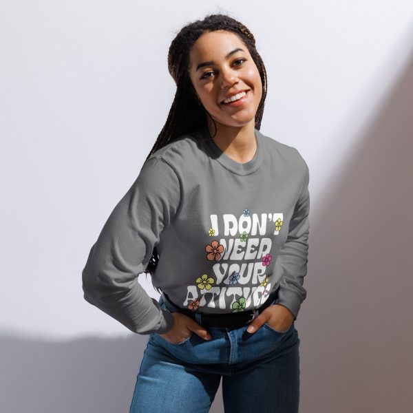 I Don't Need Your Attitude Women's Long Sleeve T-Shirt - Image 4