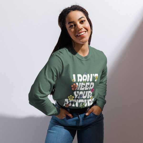 I Don't Need Your Attitude Women's Long Sleeve T-Shirt - Image 3