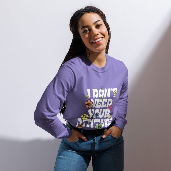 I Don't Need Your Attitude Women's Long Sleeve T-Shirt - Image 5