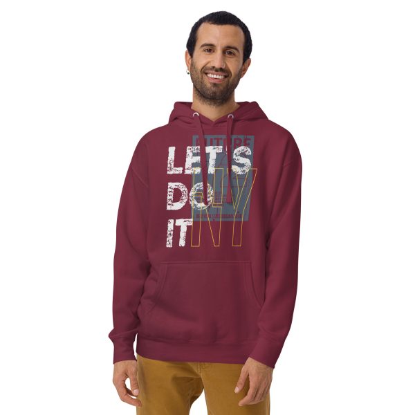 Let's Do It NY Printed Men's Long Sleeve Hoodie - Image 5