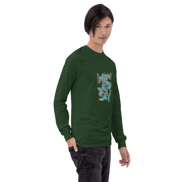 New Jersey Men's Long Sleeve T-Shirt Classic & Stylish - Image 8