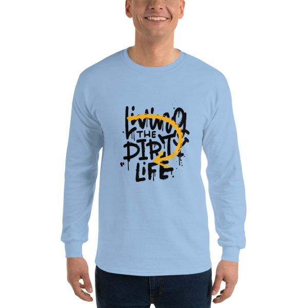 Living The Dirty Life Men's Long Sleeve T-Shirt - Image 3