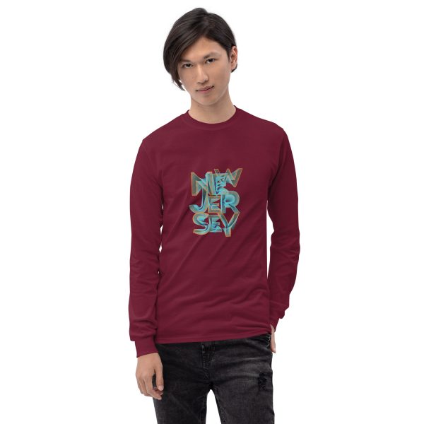 New Jersey Men's Long Sleeve T-Shirt Classic & Stylish - Image 5