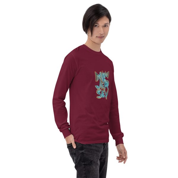 New Jersey Men's Long Sleeve T-Shirt Classic & Stylish - Image 6