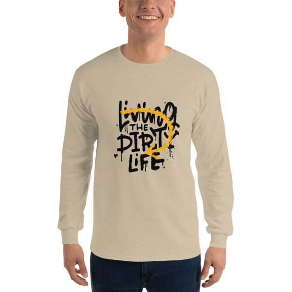 Living The Dirty Life Men's Long Sleeve T-Shirt - Image 5