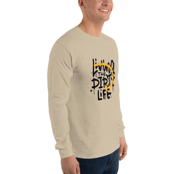 Living The Dirty Life Men's Long Sleeve T-Shirt - Image 6