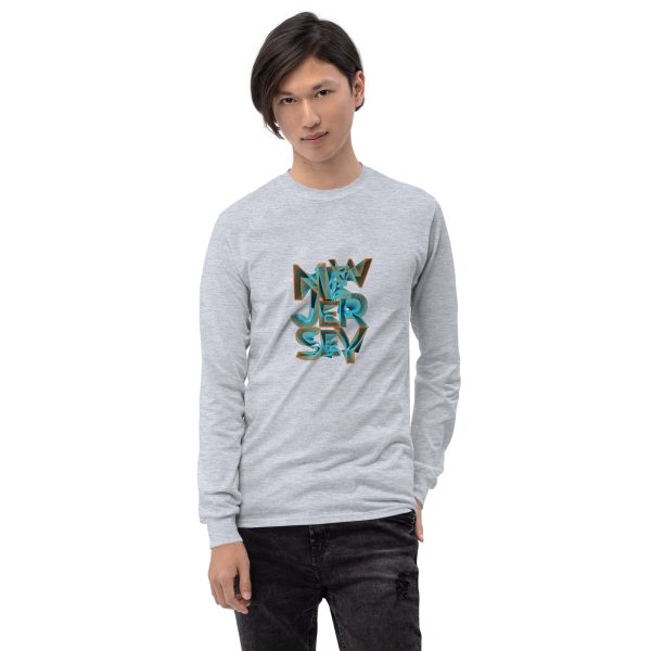 New Jersey Men's Long Sleeve T-Shirt Classic & Stylish - Image 9