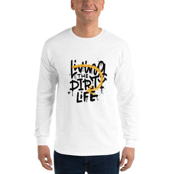 Living The Dirty Life Men's Long Sleeve T-Shirt - Image 9